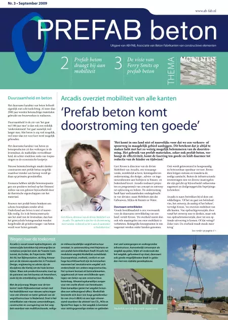 Constructief Prefab krant nr. 3 Thema Mobiliteit prefab beton