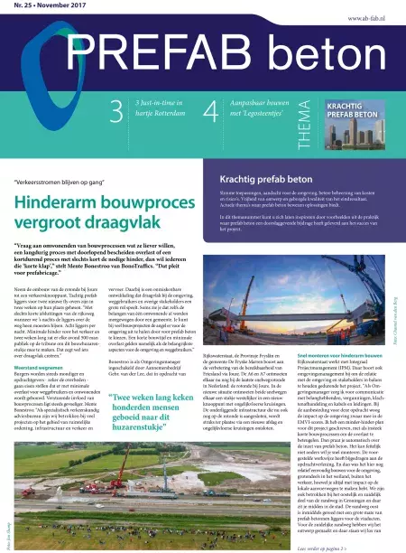 Constructief Prefab krant nr. 25 Thema Krachtig Beton 1-cover