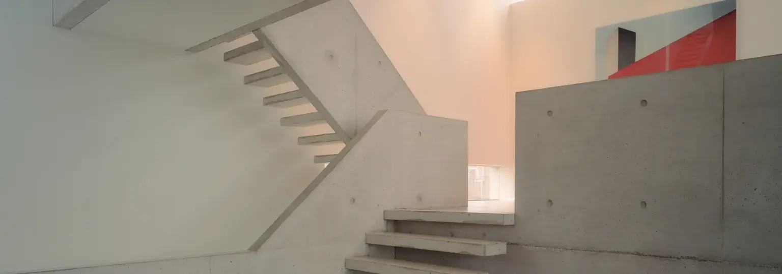 Thermische activeren betonnen villa