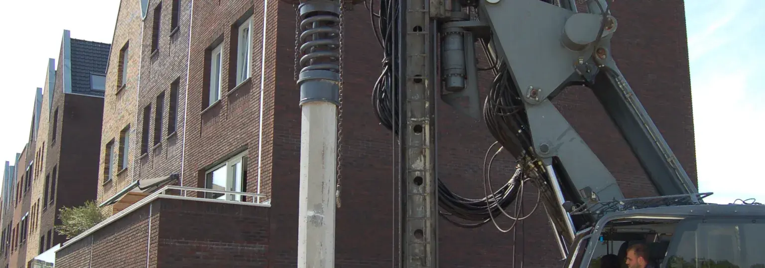 Omwonenden voelen of horen niets van funderen