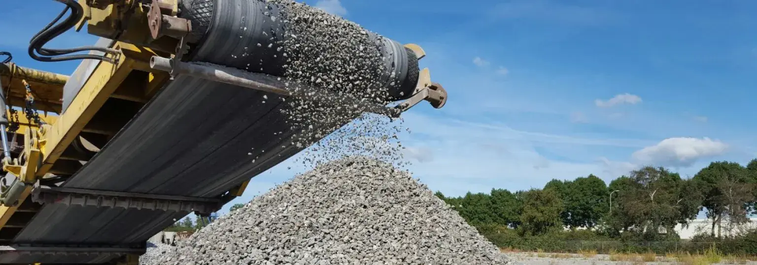Betonhuis-Betonmortel-Betongranulaat-Transportband