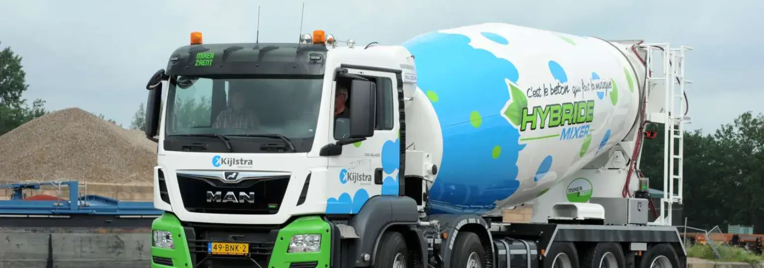 Betonmortel-Hybride truckmixer