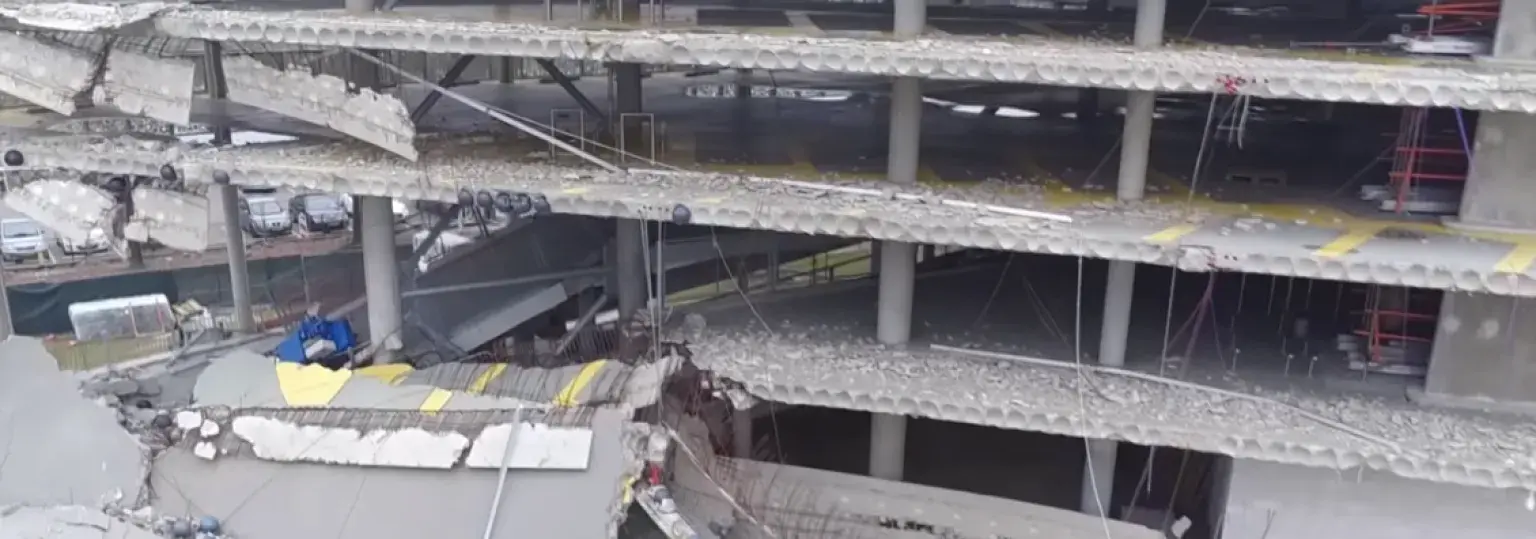 Ingestorte parkeergarage Eindhoven