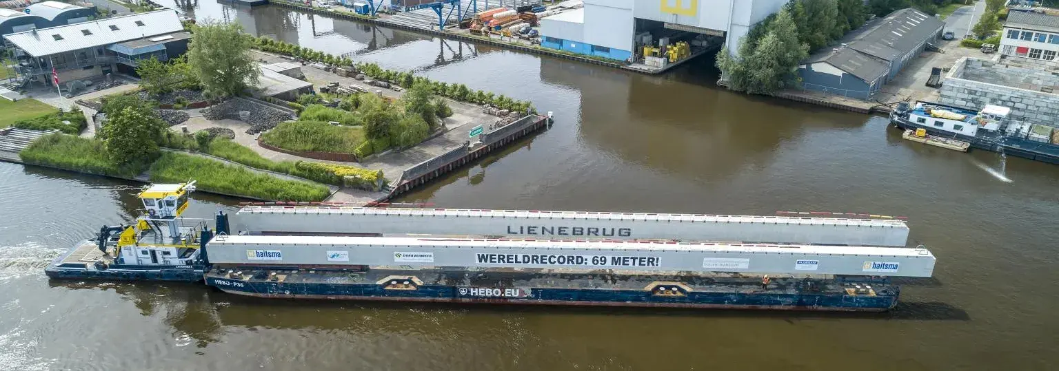Vervoer langste liggers