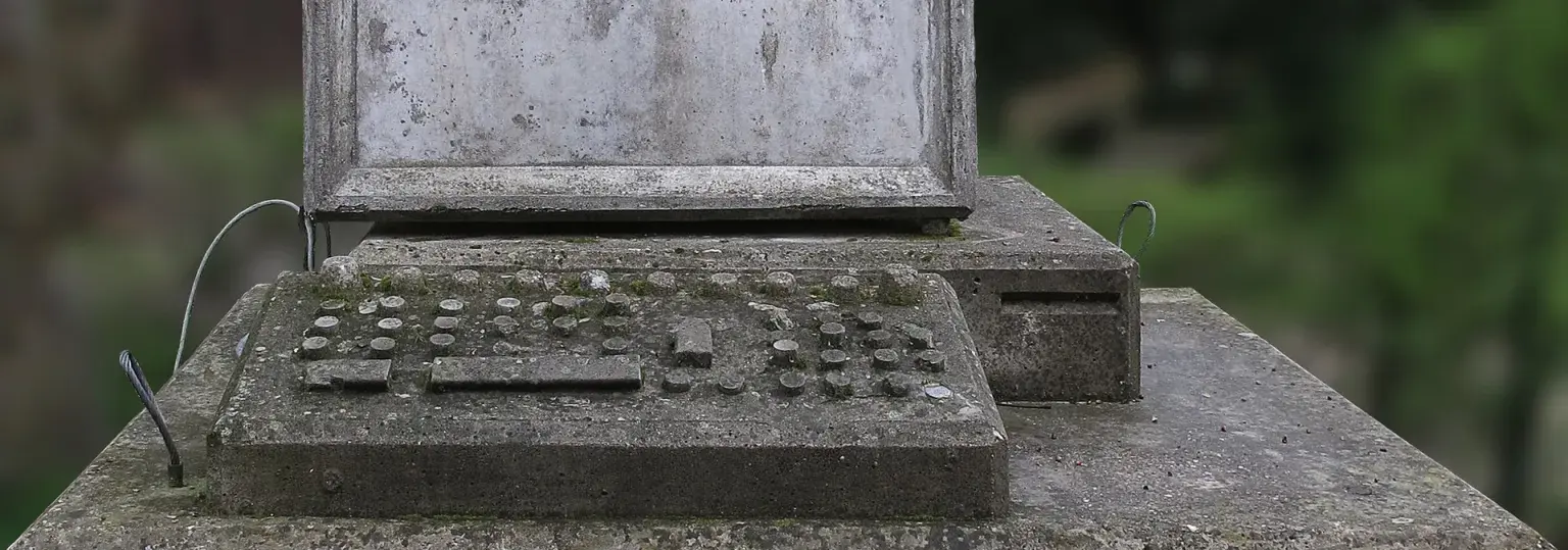 Computer PC van beton