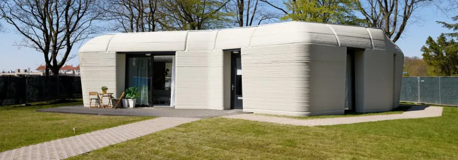Eerste 3D-beton geprinte woning Milestone
