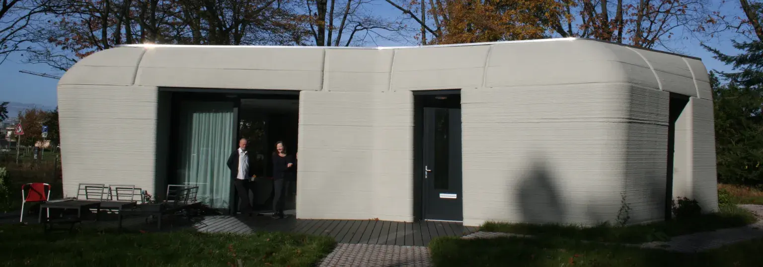 Printbetonwoning buitenkant