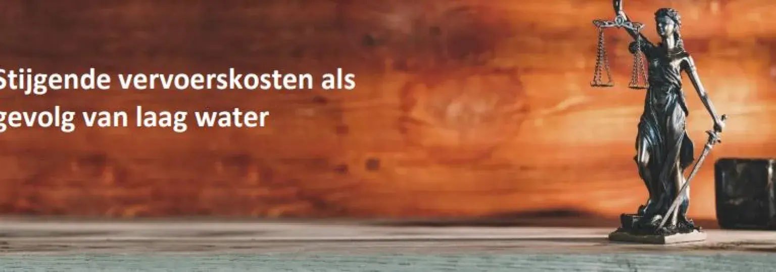 Stijgende kosten door laag water