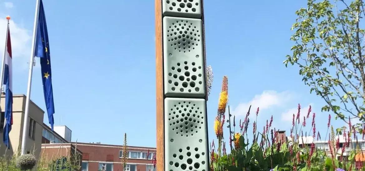 Speciale bijenflat van beton