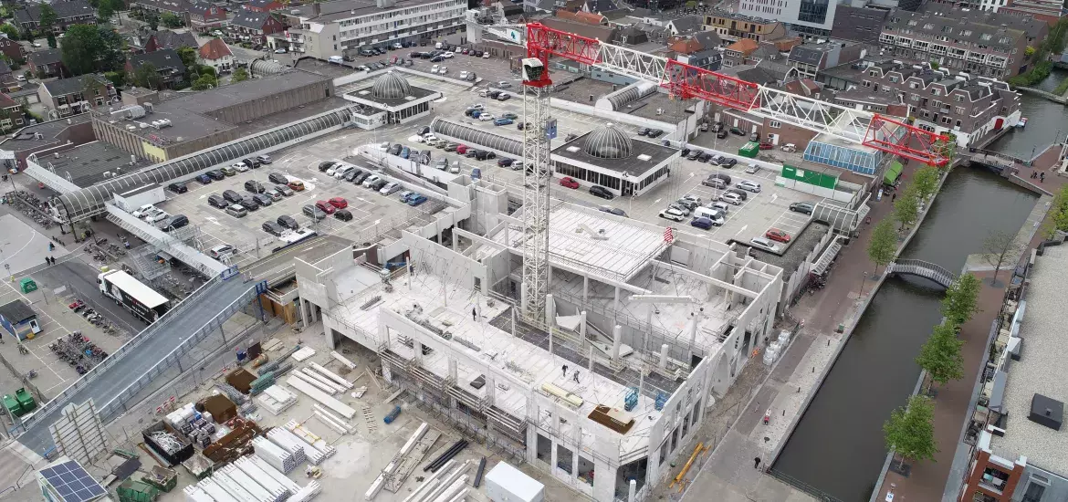 cBA gebouw Alphen a/d Rijn constructie (foto De Vries en Verburg en Marco Heyda/aatvos) 