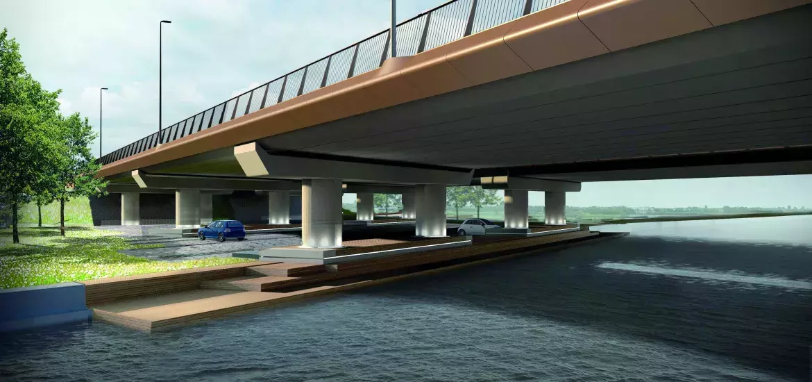 Onderkant van Torenvlietbrug Onderkant van Torenvlietbrug
