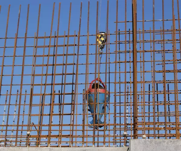 Betonhuis-Betonmortel-Kubel-Wapening