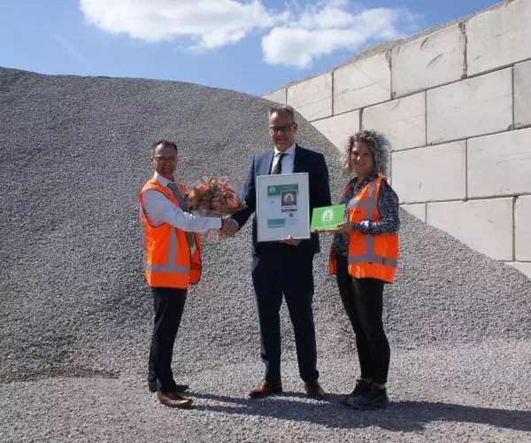 PARO ontvangt eerste CSC-certificaat voor betongranulaat 