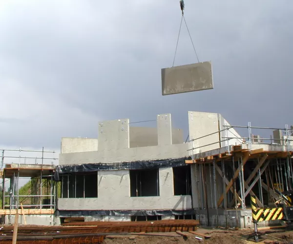 Woningbouw met prefab beton