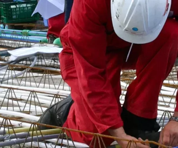 Thermisch actief beton