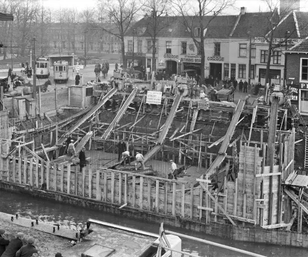 Utrechts Archief storten beton Vaartscherijnbrug