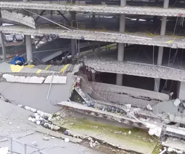 Ingestorte parkeergarage Eindhoven