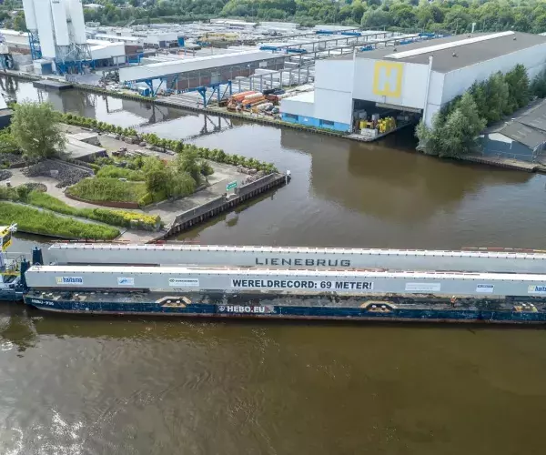 Vervoer langste liggers