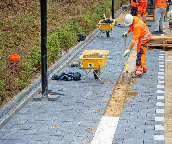 Gerecyclede betontegels Prorail