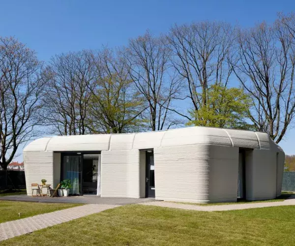 Eerste 3D-beton geprinte woning Milestone