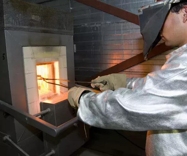 ASCEM glas in de oven