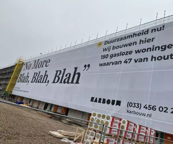 150 gasloze woningen waarvan 47 van hout in Amersfoort