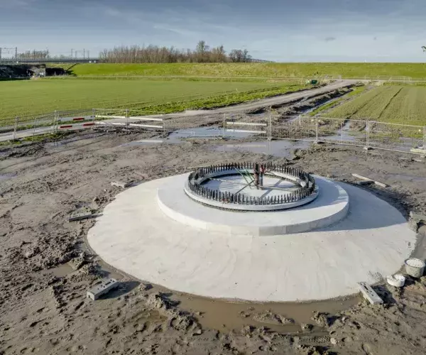 Duurzaam beton in fundering windmolen 2